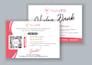 thank you card modern design for you product